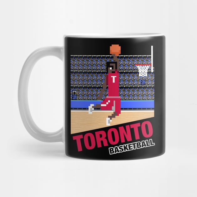 Toronto Basketball 8 bit pixel art cartridge design by MulletHappens